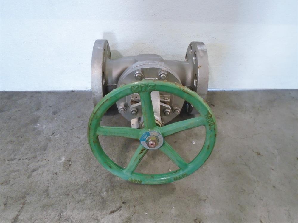 Kitz 4" 300# CF8M Globe Valve, Fig# 300UPAM-GRF